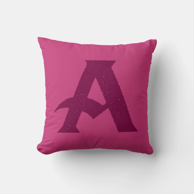 Buchstabe A Design. Kissen (Vorderseite)