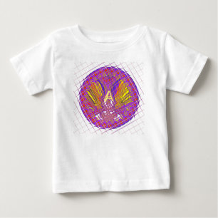 Buchstabe A, farbiges Logo Baby T-shirt