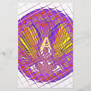 Buchstabe A, farbiges Logo Briefpapier