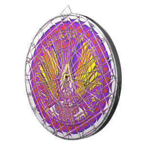 Buchstabe A, farbiges Logo Dartscheibe