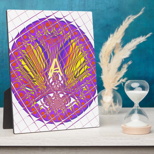 Buchstabe A, farbiges Logo Fotoplatte (Seite)