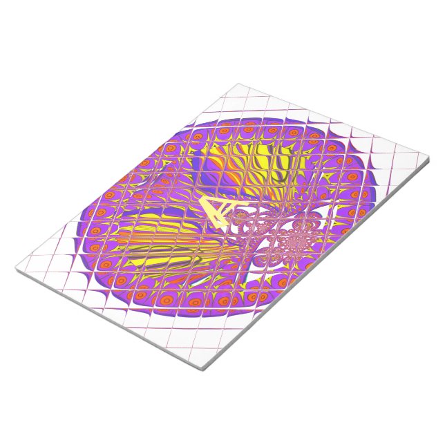 Buchstabe A, farbiges Logo Notizblock (angewinkelt)