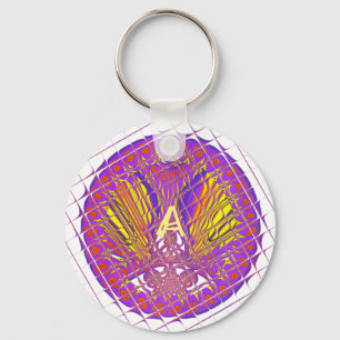 Buchstabe A, farbiges Logo Schlüsselanhänger