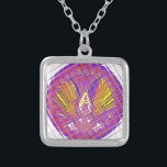 Buchstabe A, farbiges Logo Versilberte Kette<br><div class="desc">Herzlich willkommen bei Achempong Zazzle, Ihrem ultimativen Ziel für köstliche und einzigartige Geschenkartikel! Unser Online-Shopping-Shop ist eine Schatzkammer bezaubernder Designs, und wir freuen uns, Ihnen eine unserer herausragenden Kreationen vorstellen zu können - die Geschenkartikel "Letter A, Colorful Logo Text Design". Tauchen Sie ein in die Welt der lebhaften Farben und...</div>