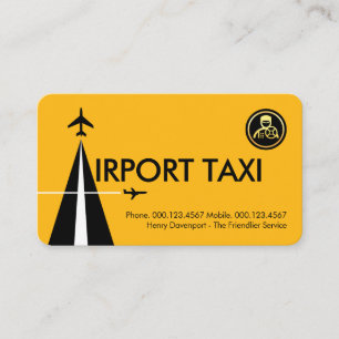 Buchstabe-A-Flughafen-Startbahn-Taxi Visitenkarte