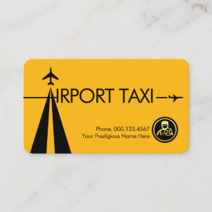 Buchstabe-A-Flughafen Taxi Visitenkarte