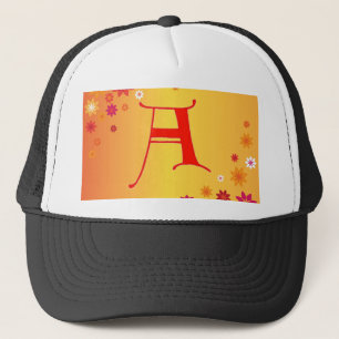 Buchstabe A Hat Truckerkappe