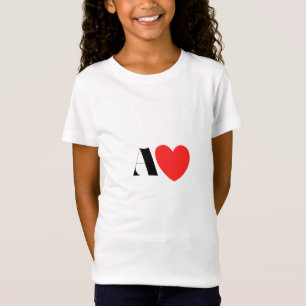 Buchstabe A Herz - Valentinstag Anfangsbuchstabe L T-Shirt