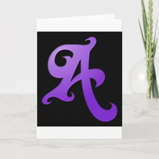 Buchstabe A Karte (Vorderseite)