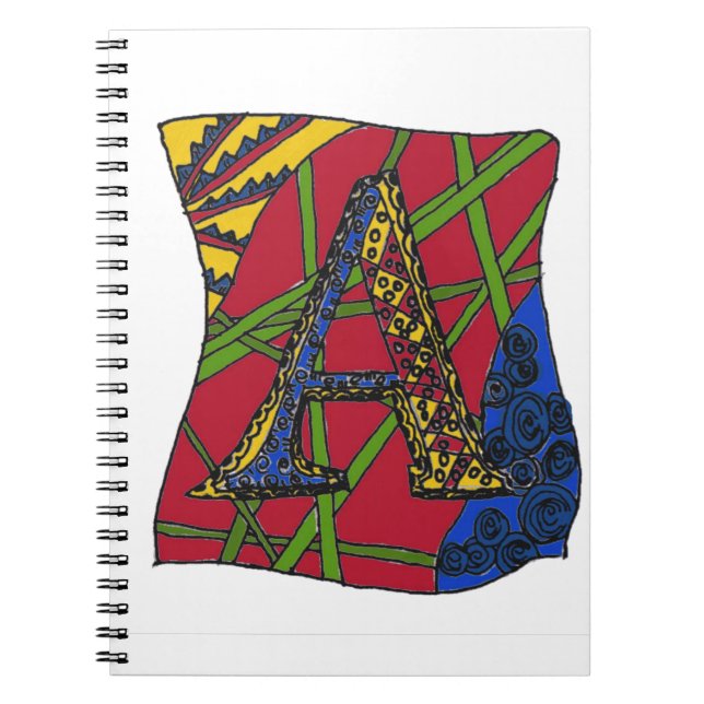 Buchstabe "A" Notizblock (Vorderseite)