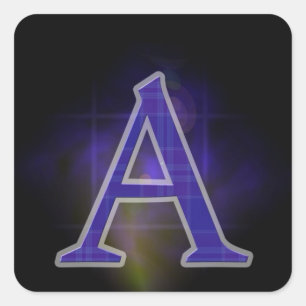 Buchstabe A Quadratischer Aufkleber