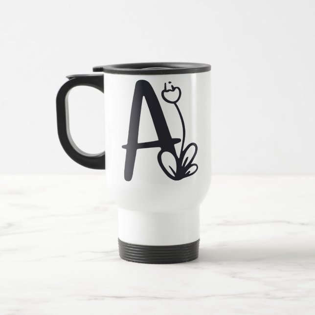 Buchstabe A Reisebecher (Links)