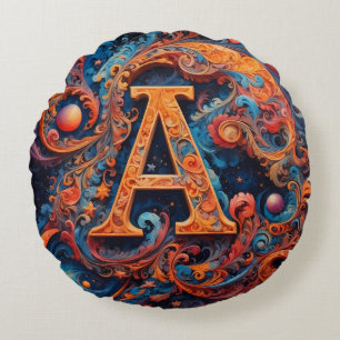 Buchstabe A Rundes Kissen