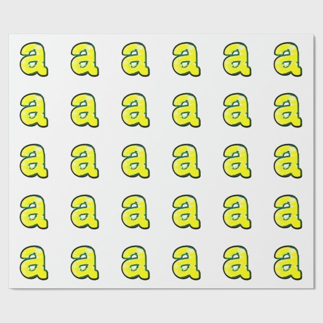 Buchstabe "a" THCA $THCBand Geschenkpapier (Flach)