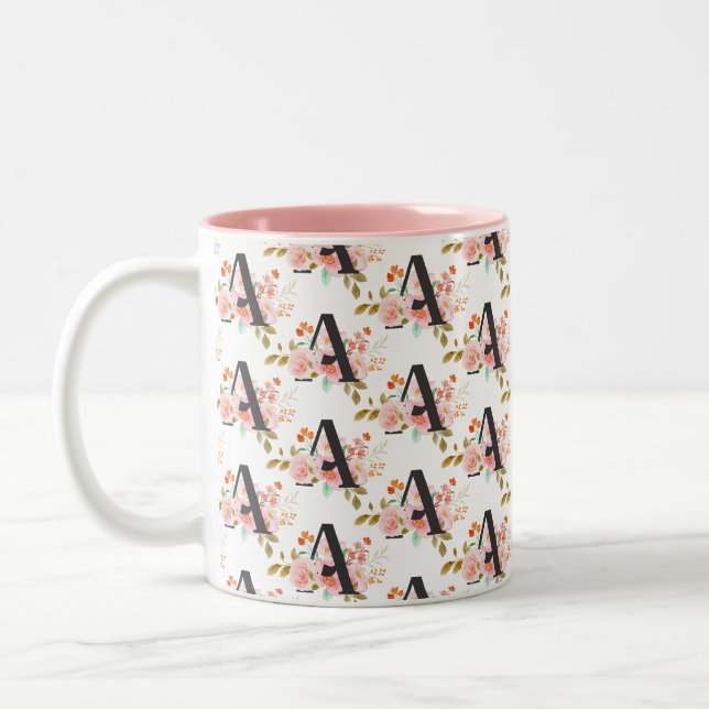 Buchstabe A Zweifarbige Tasse (Links)