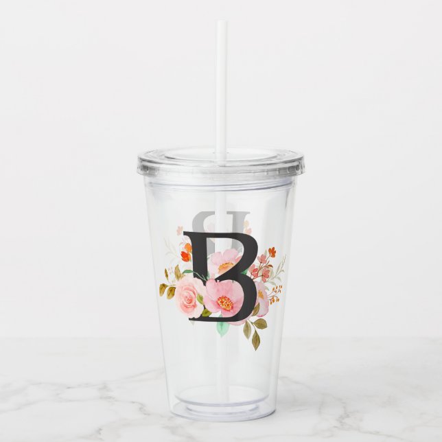 Buchstabe B Acryltrinkbecher (Vorderseite)
