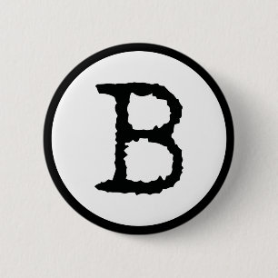 Buchstabe B Button