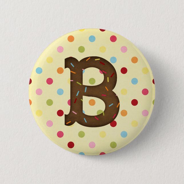 Buchstabe B Button (Vorderseite)