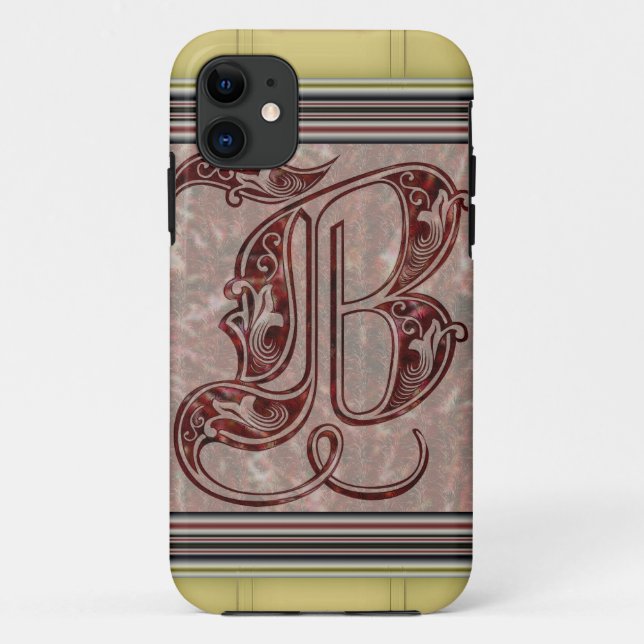 Buchstabe B Case-Mate iPhone Hülle (Rückseite)