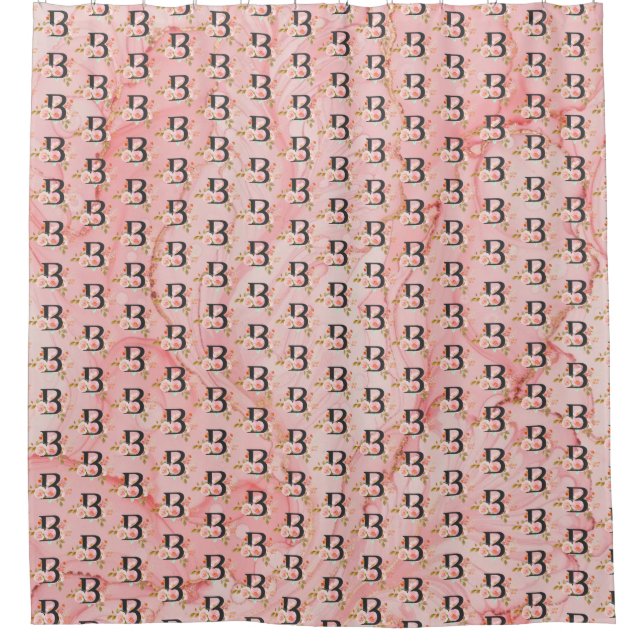 Buchstabe B Duschvorhang (Vorderseite)