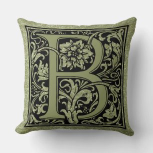 Buchstabe B Erster Buchstabe Monogramm Kissen