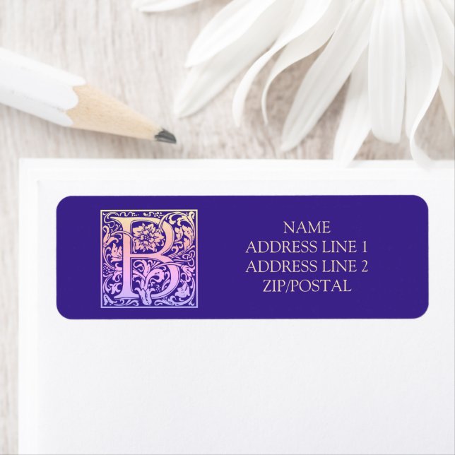 Buchstabe B Farbige Vintage erste Buchstabenfolge (Insitu)