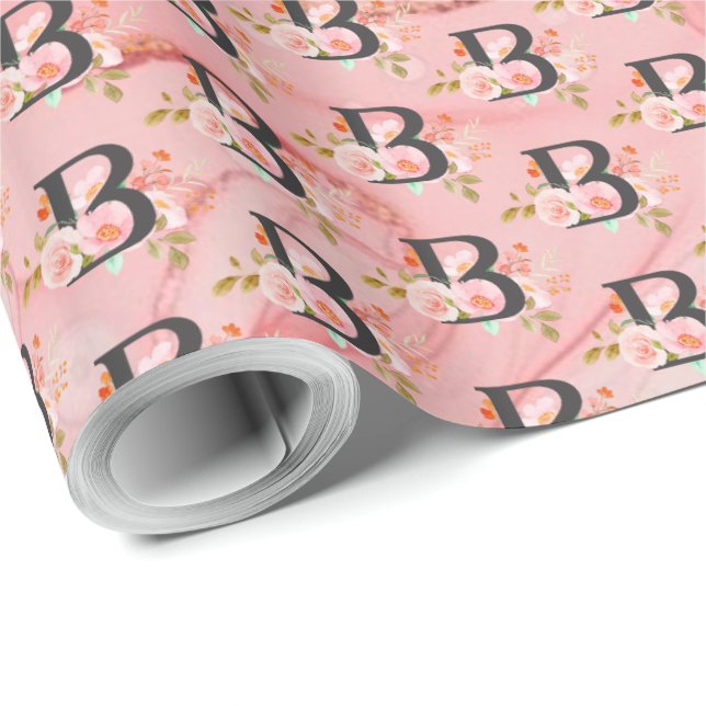 Buchstabe B Geschenkpapier (Rolleneckpunkt)