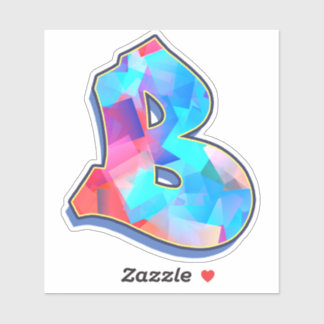 Buchstabe B _ Graffiti Alphabet Letters Aufkleber