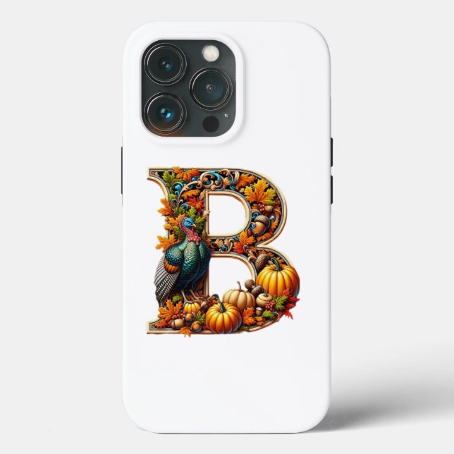 Buchstabe B im Erntedankstil Case-Mate iPhone Hülle (Rückseite)