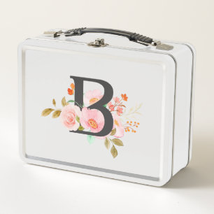 Buchstabe B Metall Brotdose