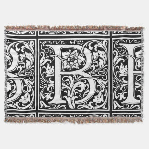 Buchstabe B Mittelalterliche Monogramm-Kunst Art N Decke