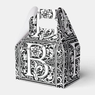 Buchstabe B Mittelalterliche Monogramm-Kunst im Ju Geschenkschachtel