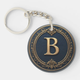 🔷 Buchstabe B Monogramm-Geschenk für ihn 🔑 Schlüsselanhänger
