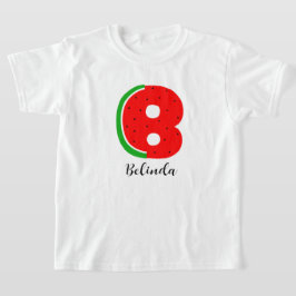 Buchstabe B Name T - Shirt, Alphabet Watermelon T-Shirt