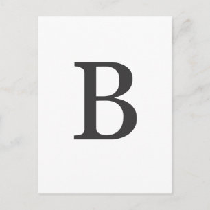 ‚Buchstabe B‘ Postkarte