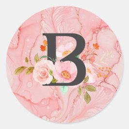 Buchstabe B Runder Aufkleber