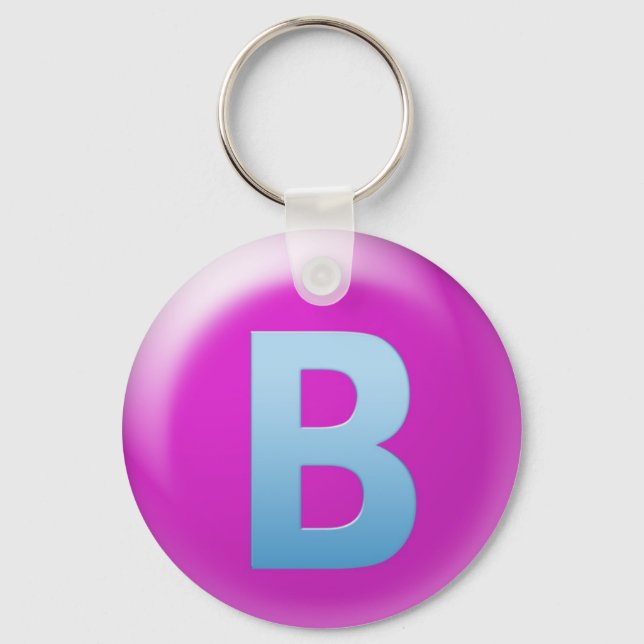 Buchstabe B Schlüsselanhänger (Vorderseite)