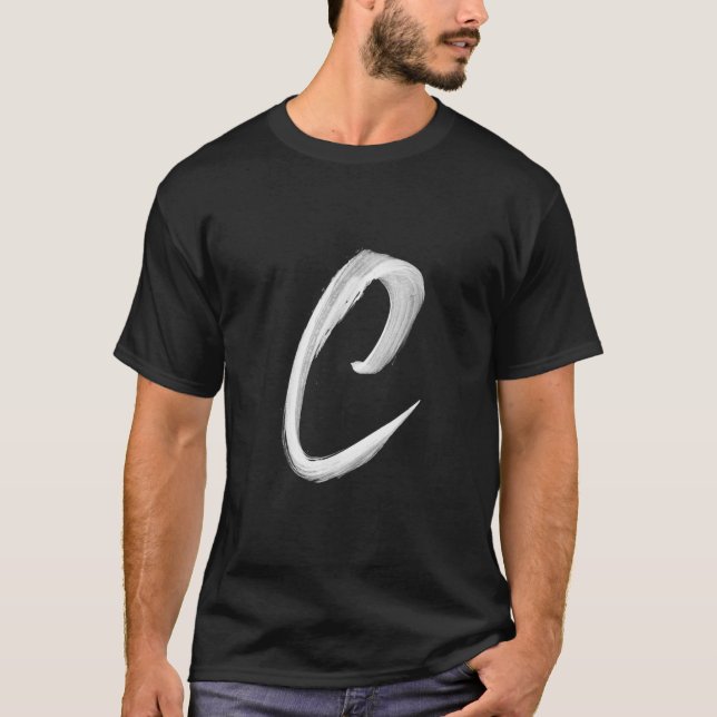 Buchstabe C Anfangsname Monogramm Hauptstadt Buchs T-Shirt (Vorderseite)