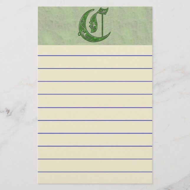 Buchstabe C Briefpapier (Vorderseite)