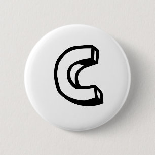 Buchstabe C Button