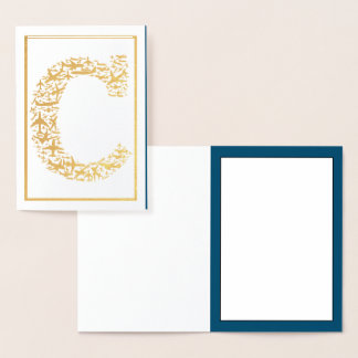 Buchstabe C Erstflug von Luftfahrzeugen Folienkarte