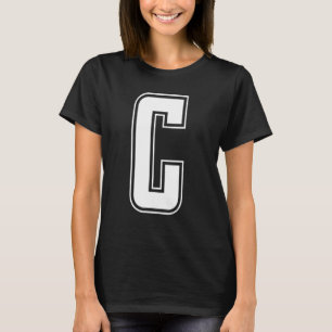 Buchstabe C Großalphabet Anfangsbuchstabe Cheerlea T-Shirt