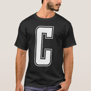 Buchstabe C Großbuchstabe Alphabet Anfangs-Cheerle T-Shirt