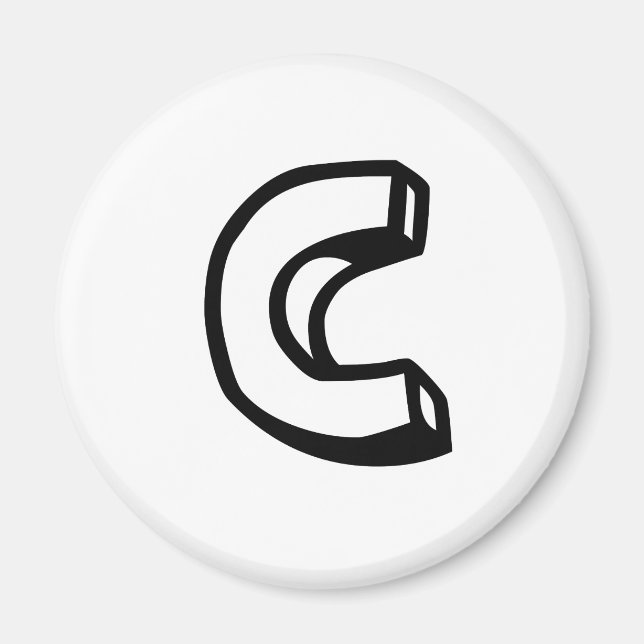 Buchstabe C Magnet (Vorne)