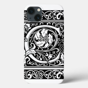 Buchstabe C Mittelalterliche Monogramm Art Nouveau Case-Mate iPhone Hülle