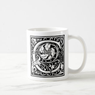 Buchstabe C Mittelalterliche Monogramm Art Nouveau Kaffeetasse