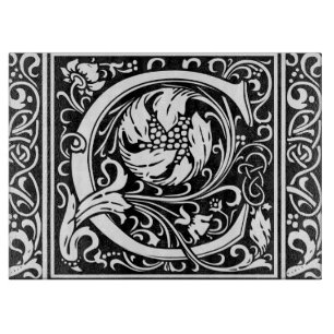 Buchstabe C Mittelalterliche Monogramm Art Nouveau Schneidebrett