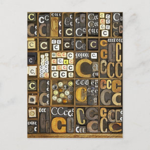 Buchstabe C Postkarte