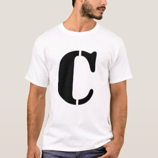 Buchstabe C T-Shirt