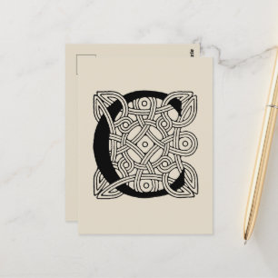 Buchstabe C Vintage Knotentonografie Postkarte